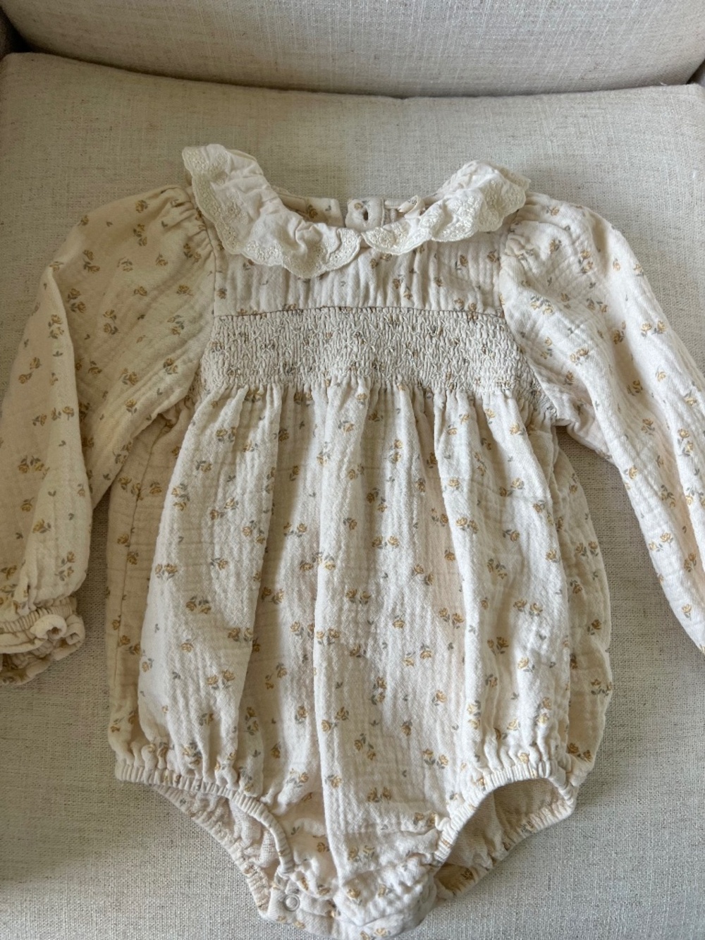 Quincy Mae 12 month bubble romper